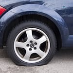 flat car tire