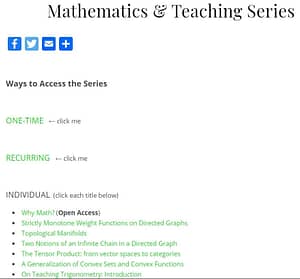 mathematics - teaching