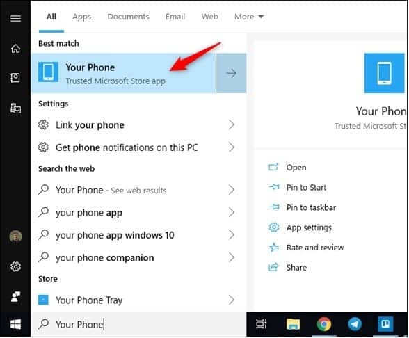 How to Place and Receive Android 10 Phone Calls on your Windows 10 PC
