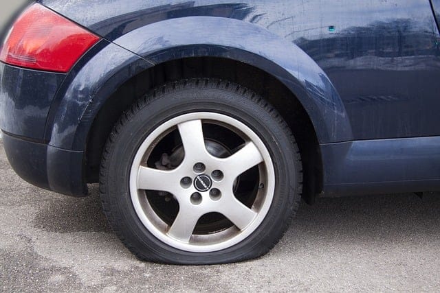 flat car tire